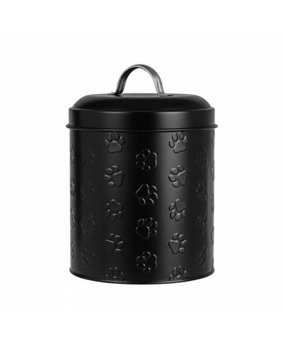 ARONKL Puppy Paws Metal Food Canister 104oz Pet Food Storage Tight Lid Durable Large Capacity Countertop Safe Handwash