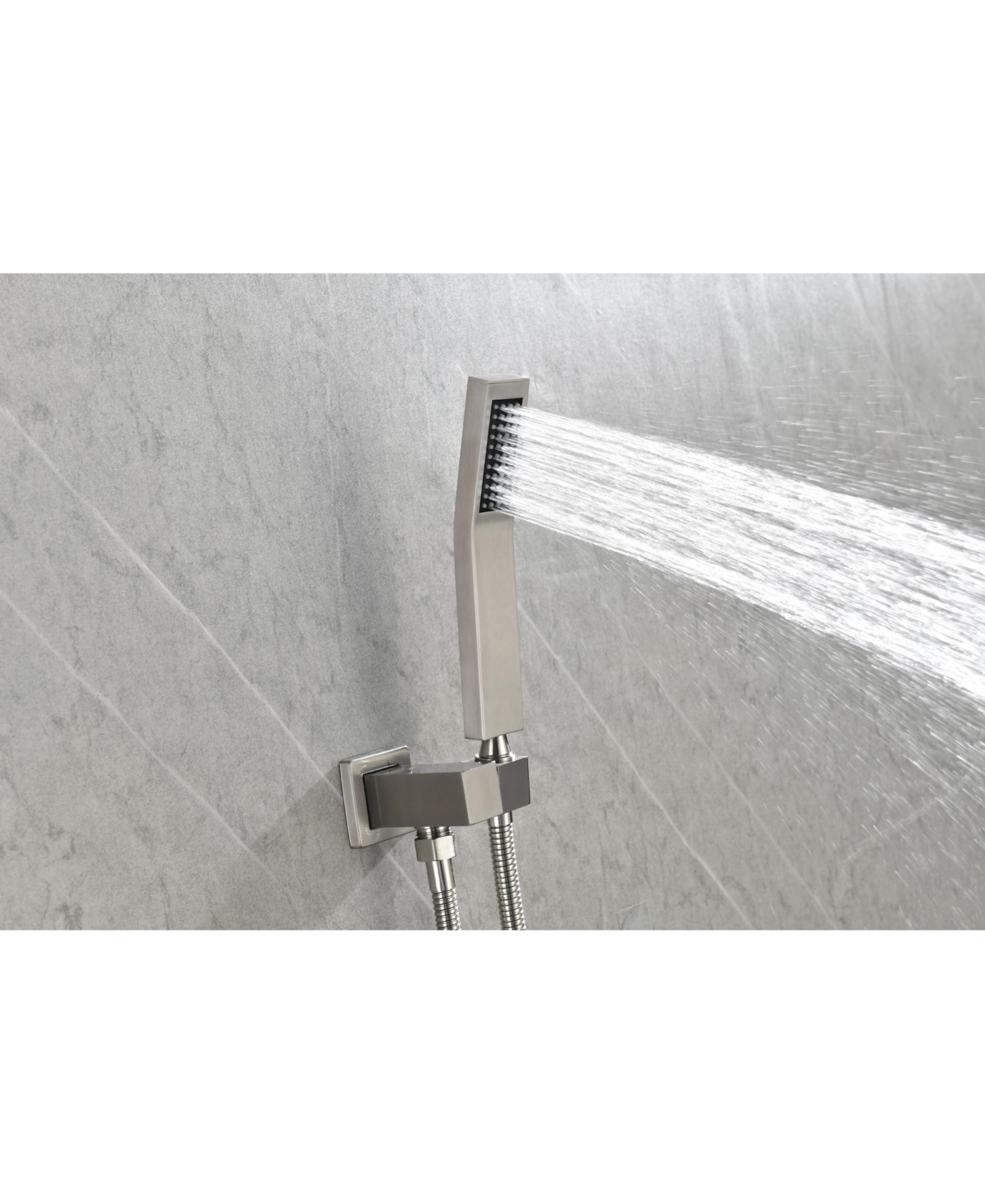 BUSDAYS Handheld Shower Head with Shower Hose and Adjustable Shower Bracket