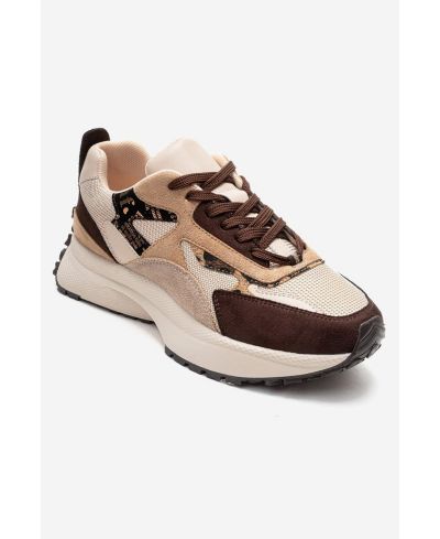 Brown suede