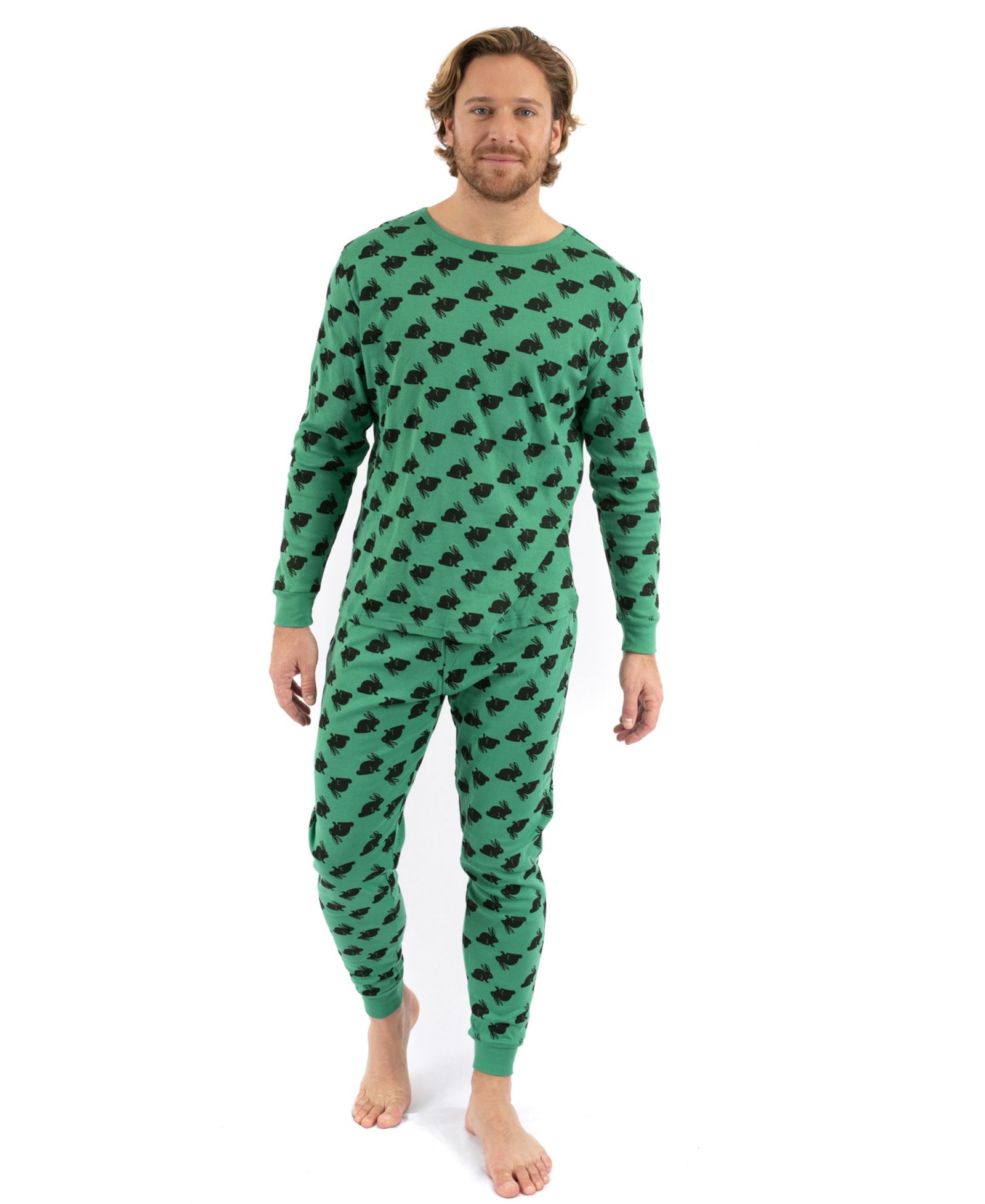 Leveret Men's Matching Family Two Piece Cotton Easter Pajamas