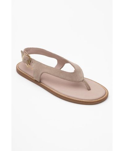 Beige suede leather