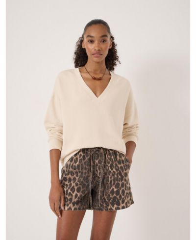 Hush Women's Cleo V-Neck Cotton Sweatshirt