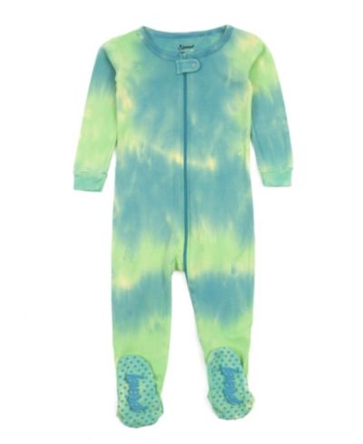 Детская пижама Leveret Matching Family One Piece Footed Cotton Long Sleeve Tie Dye