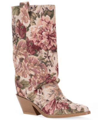 Женские сапоги Wild Pair Piippa Floral Tapestry Slouch Mid-Shaft Western