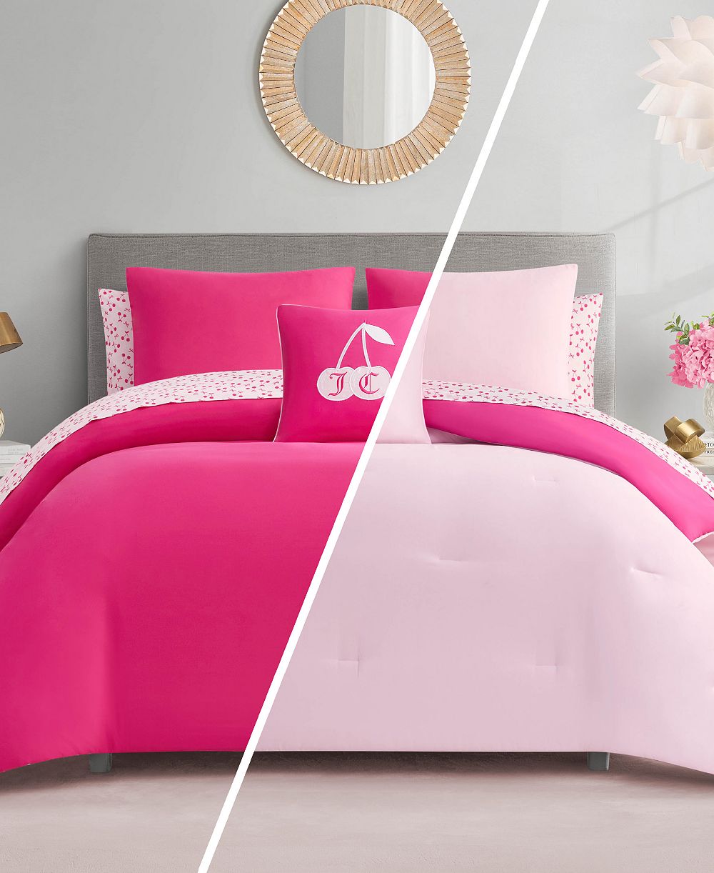 Juicy Couture Reversible 8-Pc. Bed in a Bag Comforter Set, Queen