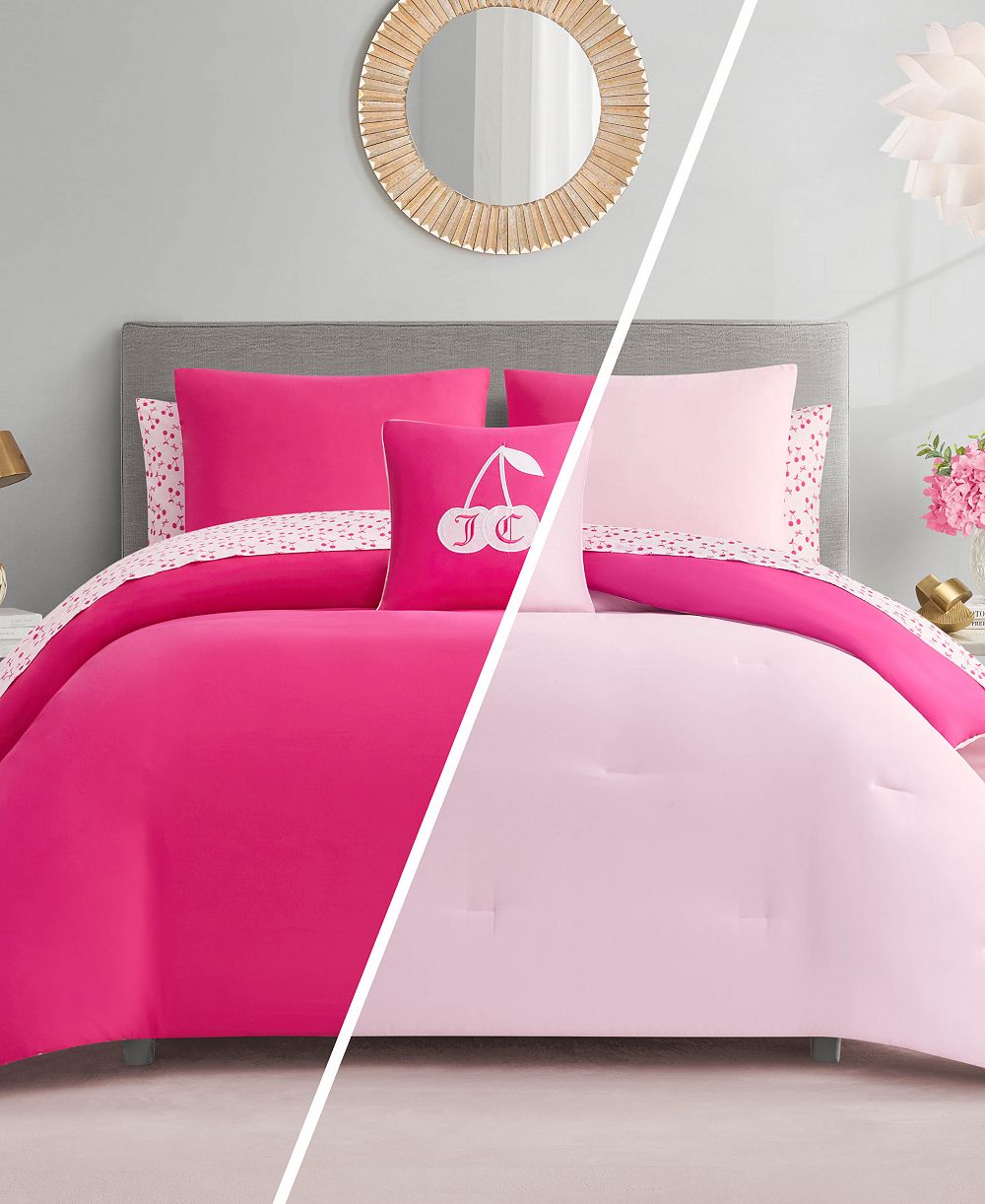 Комплект постельного белья Juicy Couture Reversible 8-Pc. Bed in a Bag, King