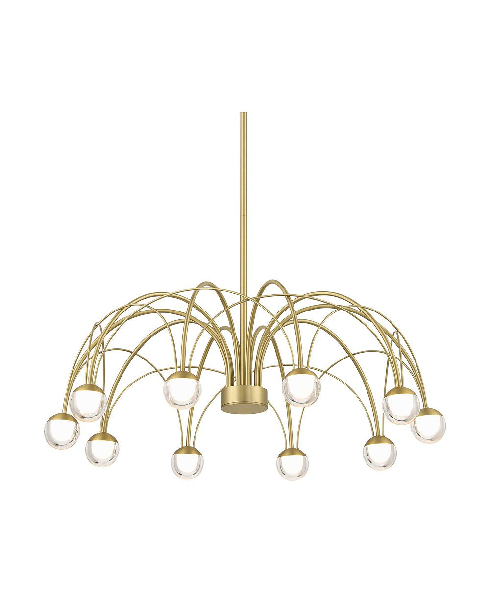 Люстра Possini Euro Design Showers 26inch Mid Century Modern Pendant Ceiling Light 10-Light LED