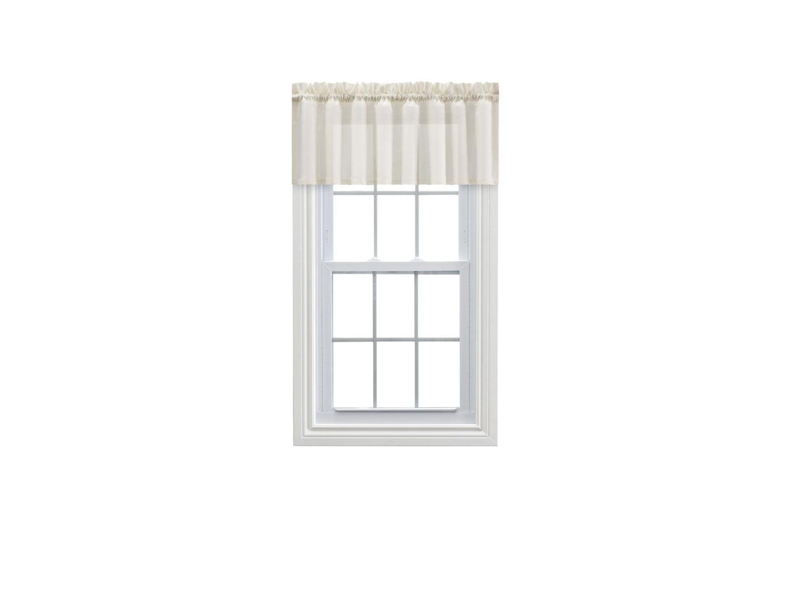 Занавеска Ellis Curtain Cotton Voile 1.5" Rod Pocket Tailored Valance для окон