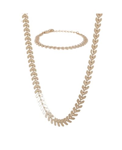 Набор ожерелье и браслет Bearfruit Jewelry Elara Chevron