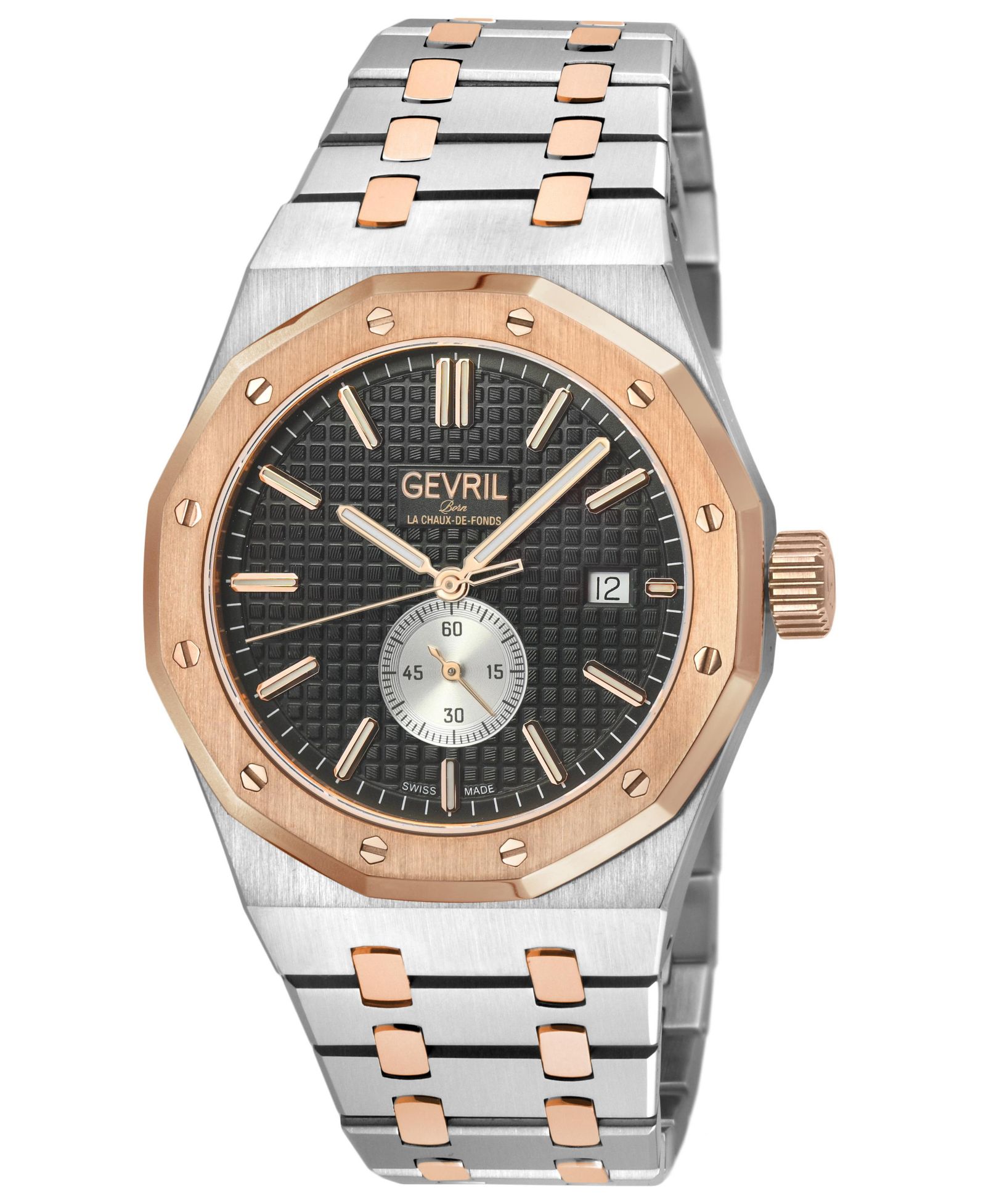 Gevril Men's Gotham Swiss Automatic Bracelet Watch
