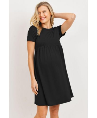 Hello Miz Платье-футболка Maternity Crew Neck Empire Waist с карманами