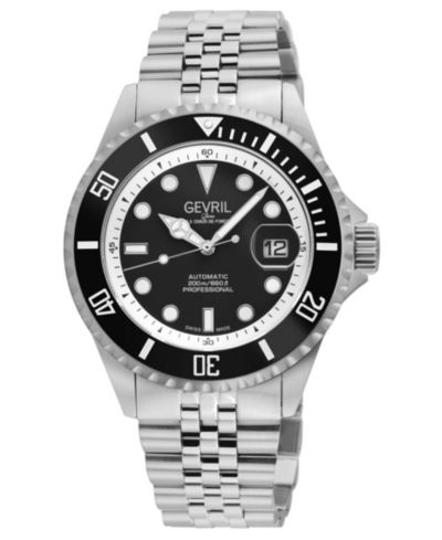 Gevril Men's Wall Street Swiss Automatic Bracelet Watch