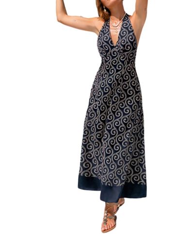 Женское пляжное платье Cupshe Women's Suntan Geo Maxi Beach Dress