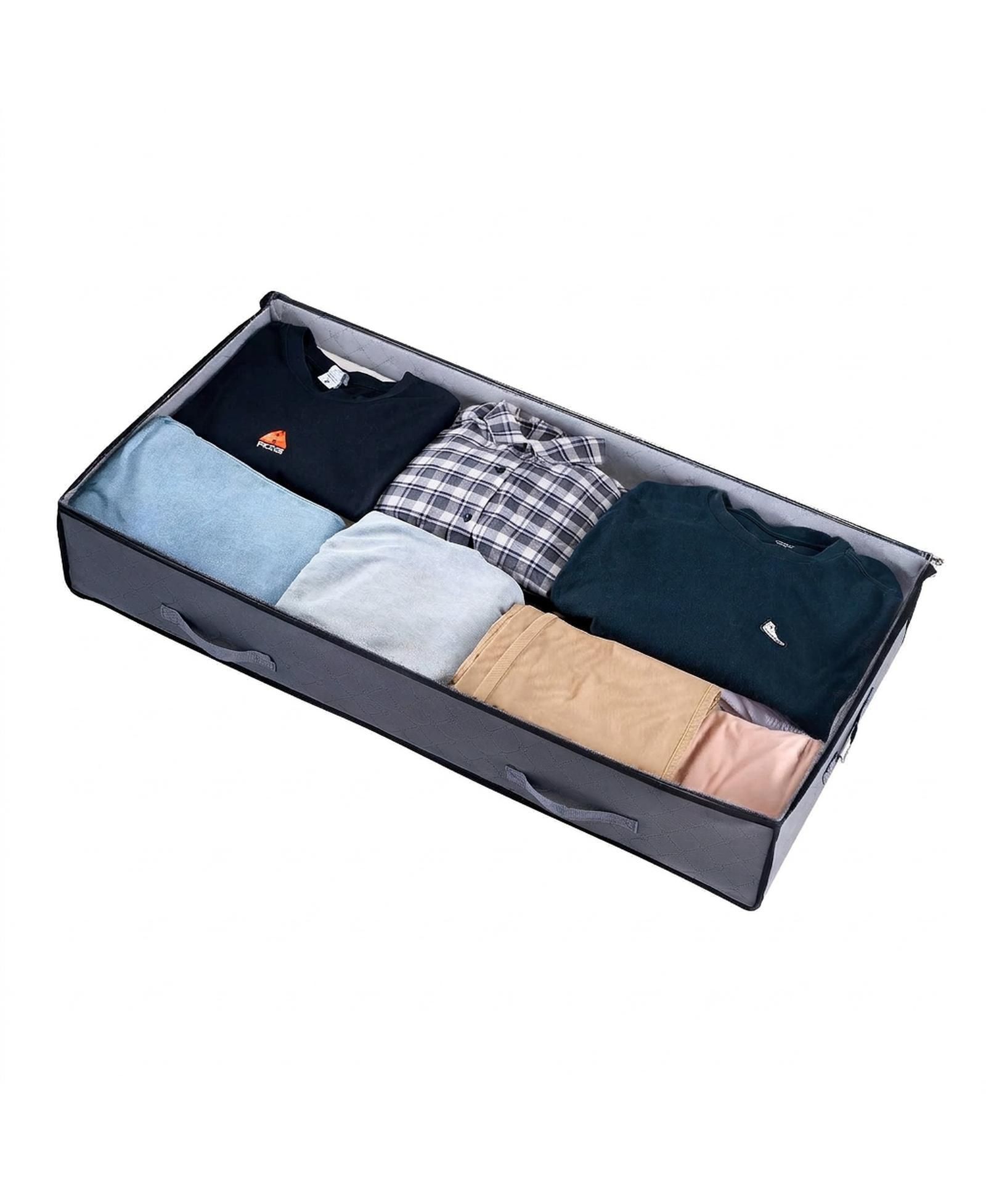 SUGIFT 4 Pack Under Bed Storage with Clear Lids 39.2in x 19.7in x 7.1in 90L