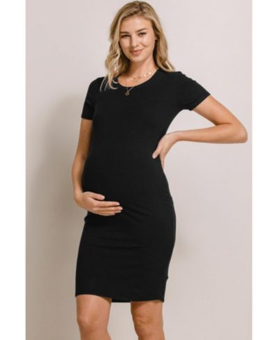 Детское платье Hello Miz Maternity Ribbed Bodycon с коротким рукавом