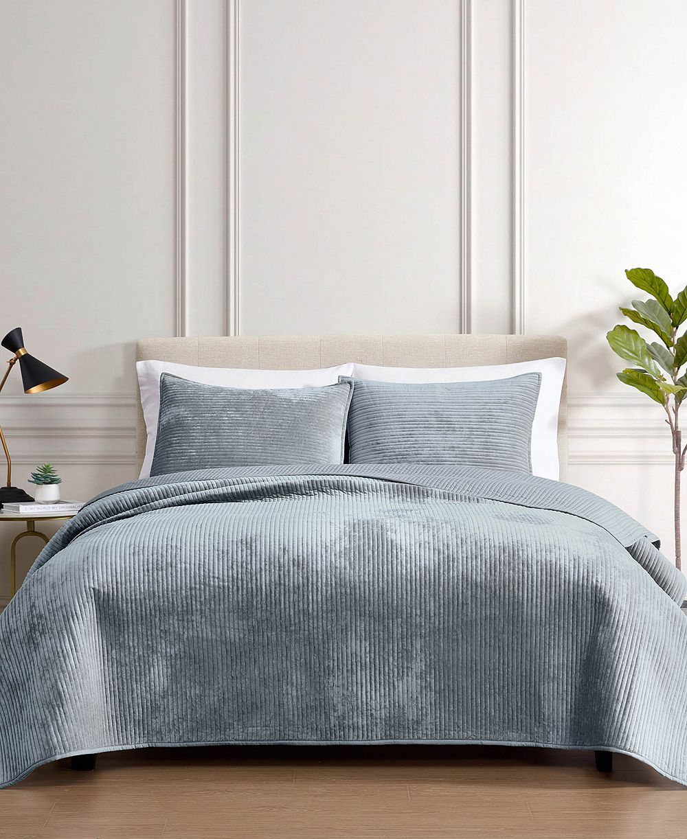 Комплект покрывал Riverbrook Home Reese Velvet, 3 предмета, Queen