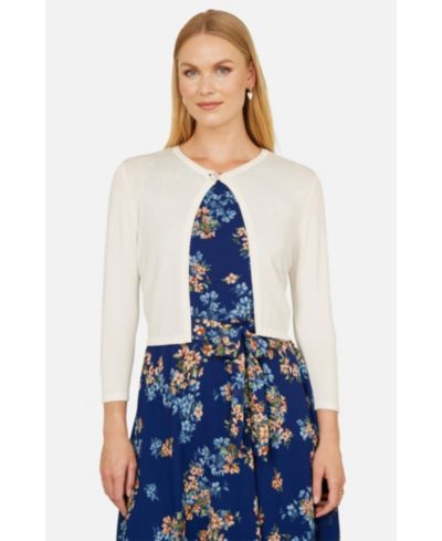 Укороченный кардиган Yumi Women's Diamante Button