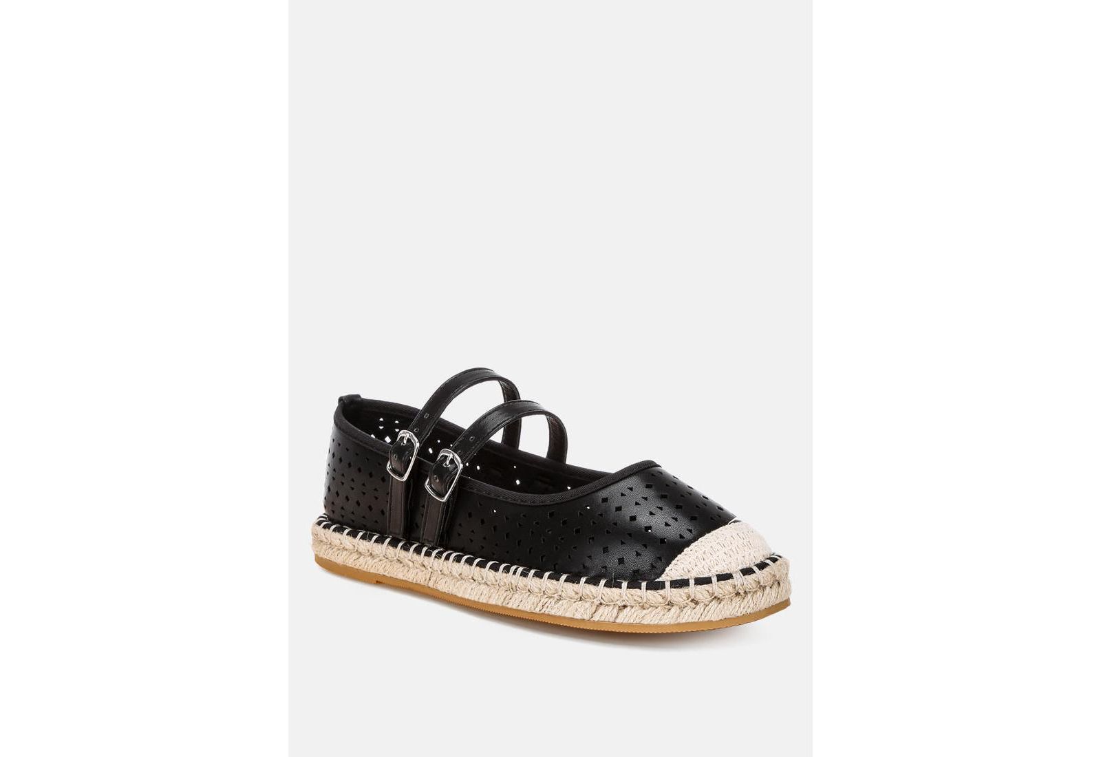 London Rag Women's Noori Woven Dual Buckle Sandals