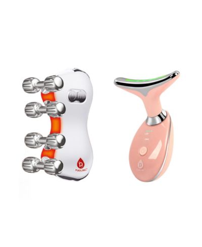PURSONIC 7-in-1 LED Therapy Wand and 5-in-1 Skin Roller Massager