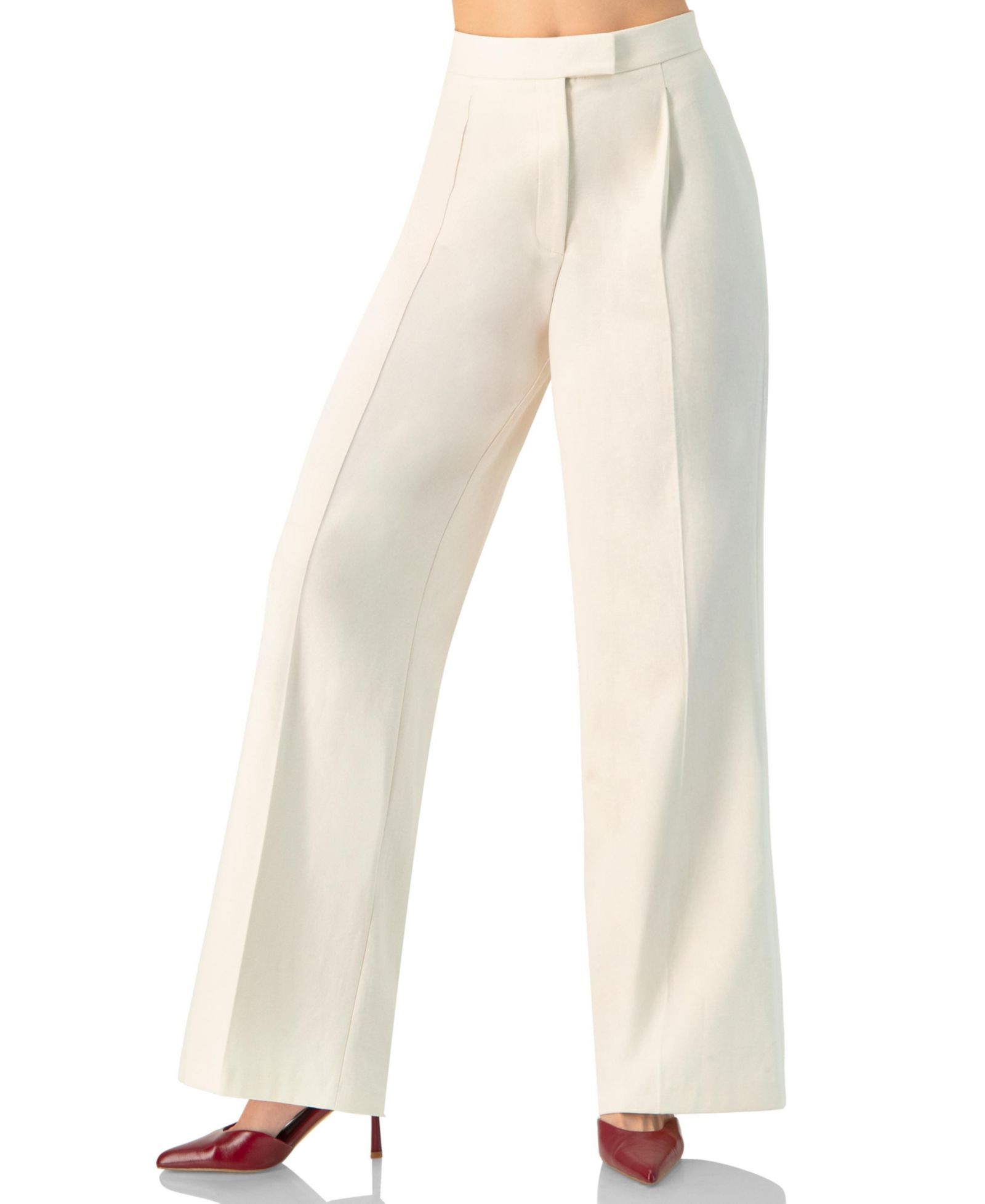 IVONNE Women's Wide-Leg Straight Pants