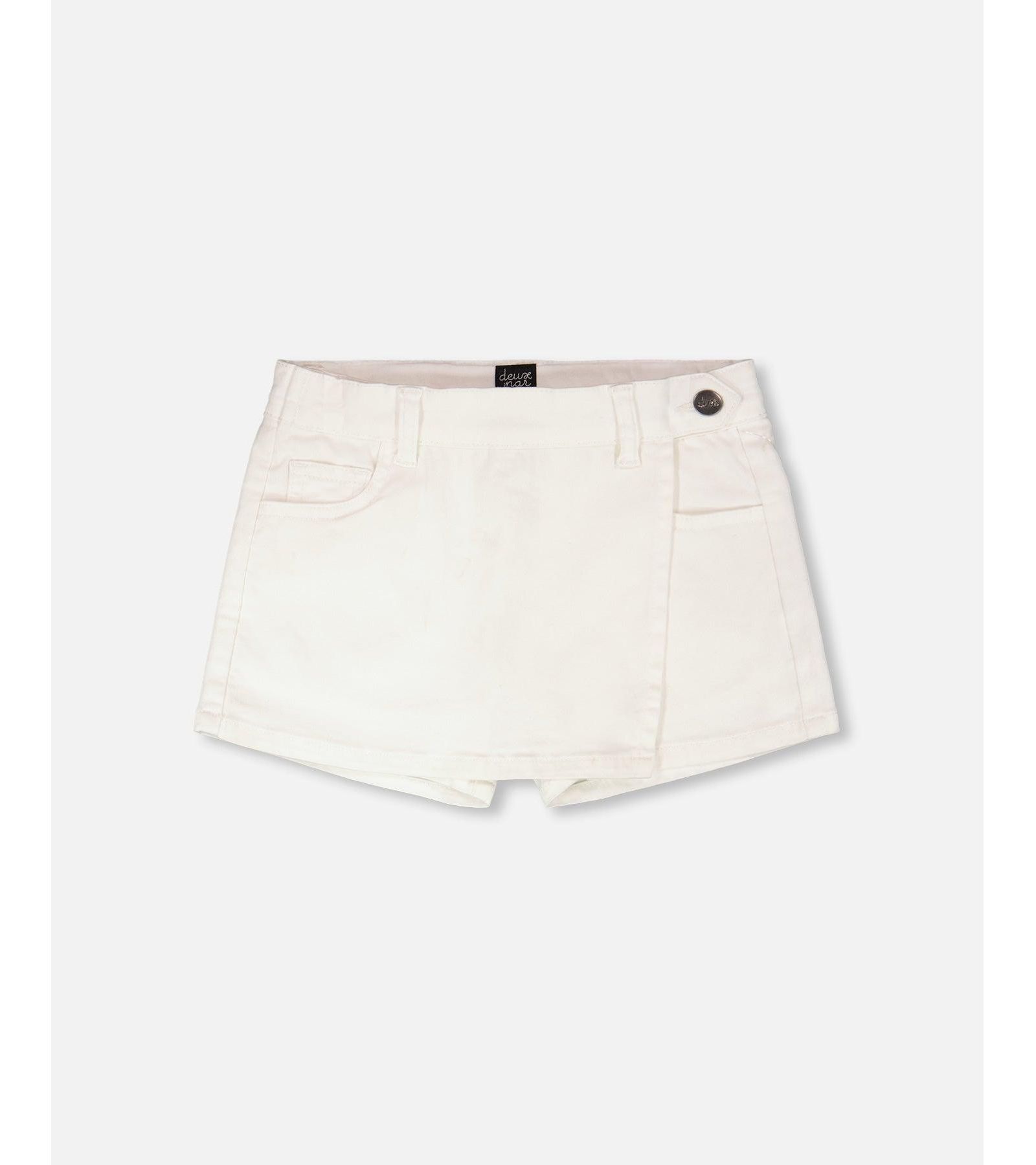 Deux par Deux Little Girls Stretch Twill Skort