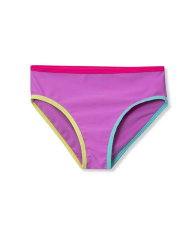 Lands' End Girls Slim Chlorine Resistant Contrast Bikini Bottoms