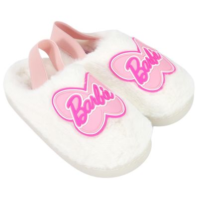 Barbie Toddler Faux Fur Slip-On Slippers