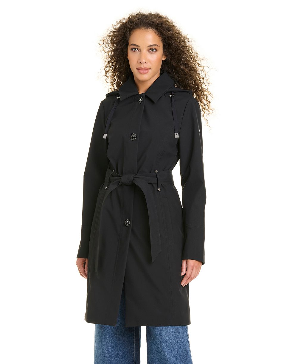 Jones New York Women's Belted Softshell Coat