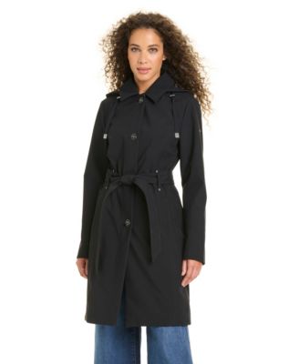 Jones New York Women's Belted Softshell Coat