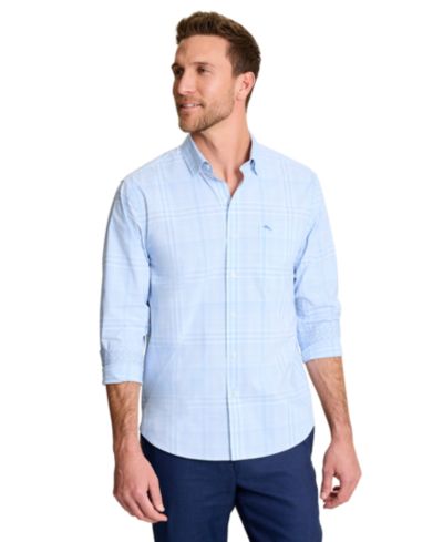 Tommy Bahama Мужская рубашка в клетку Sarasota Stretch
