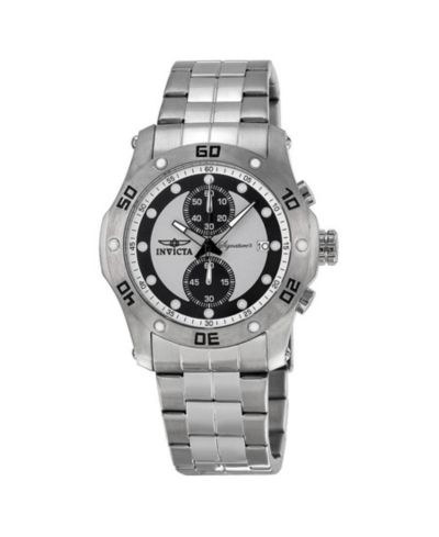 Invicta Men's 7382 Signature Quartz Chronograph Silver Dial Watch