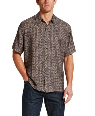 Мужская рубашка Vintage & Black Short-Sleeve Petal Print