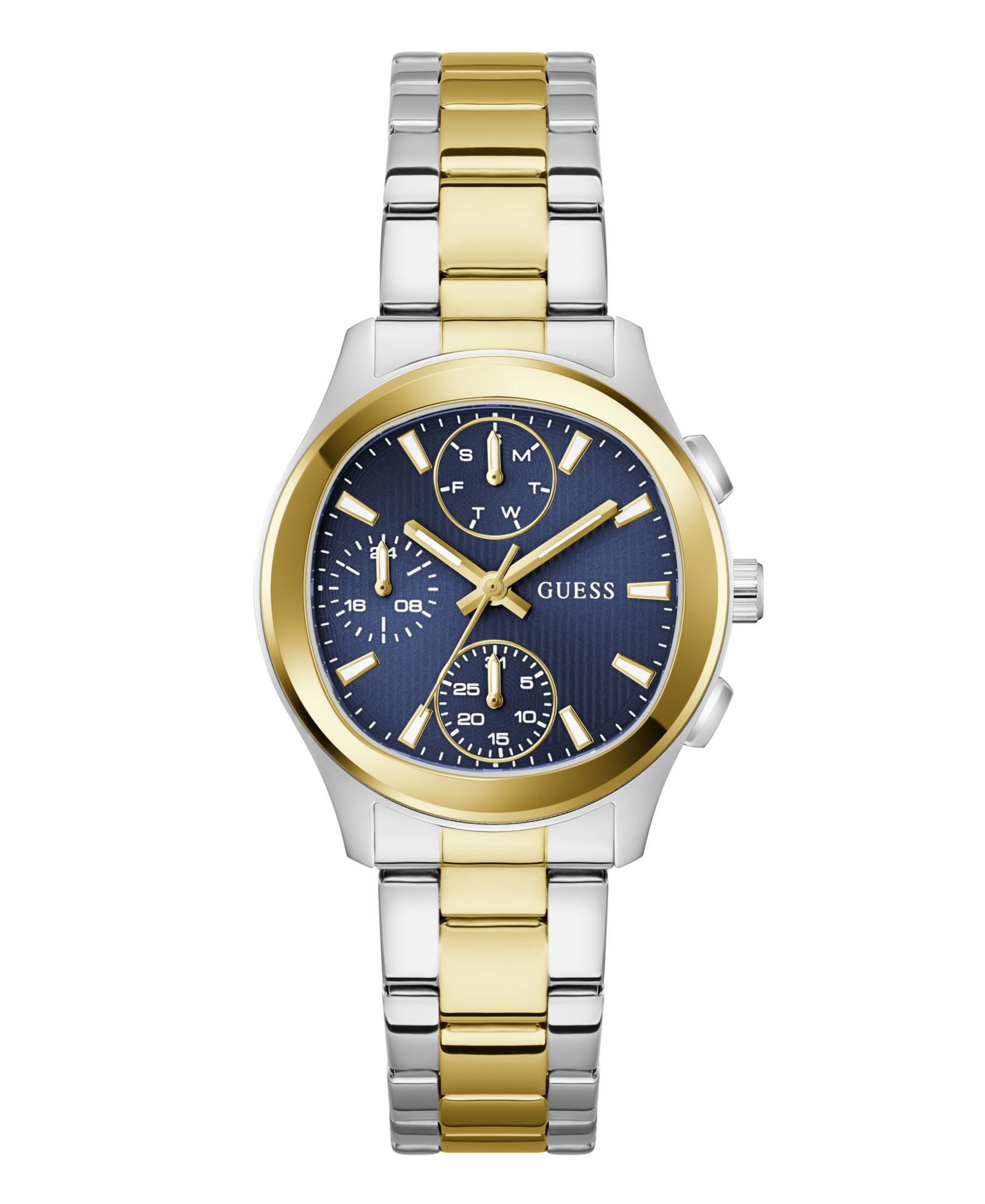 GUESS Women's Two-Tone Stainless Steel Multi-Function Watch, 36mm