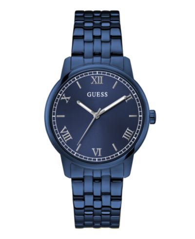 GUESS Men's Blue Stainless Steel Analog Watch, 40mm