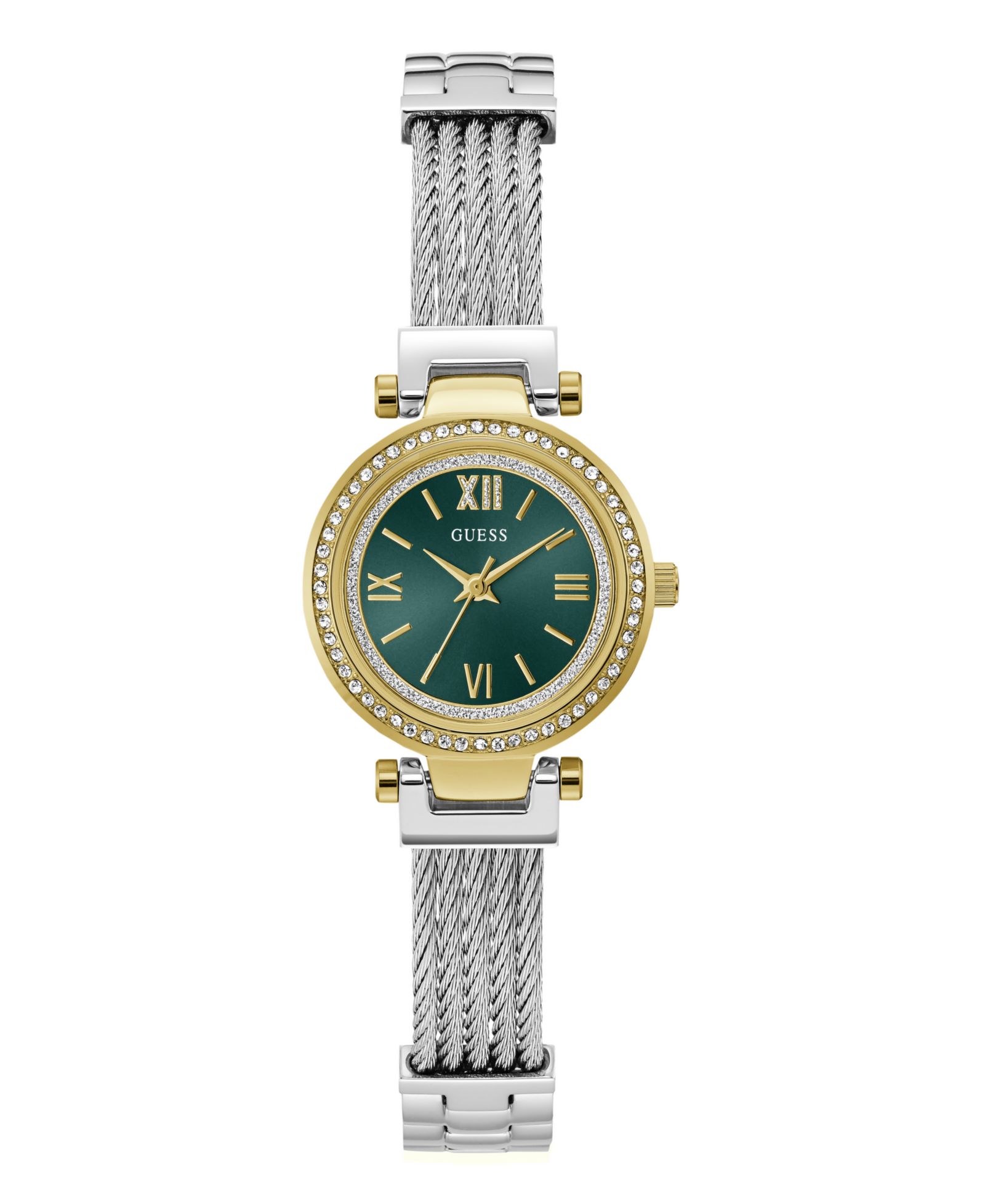GUESS Women's Two-Tone Stainless Steel Analog Watch, 27mm