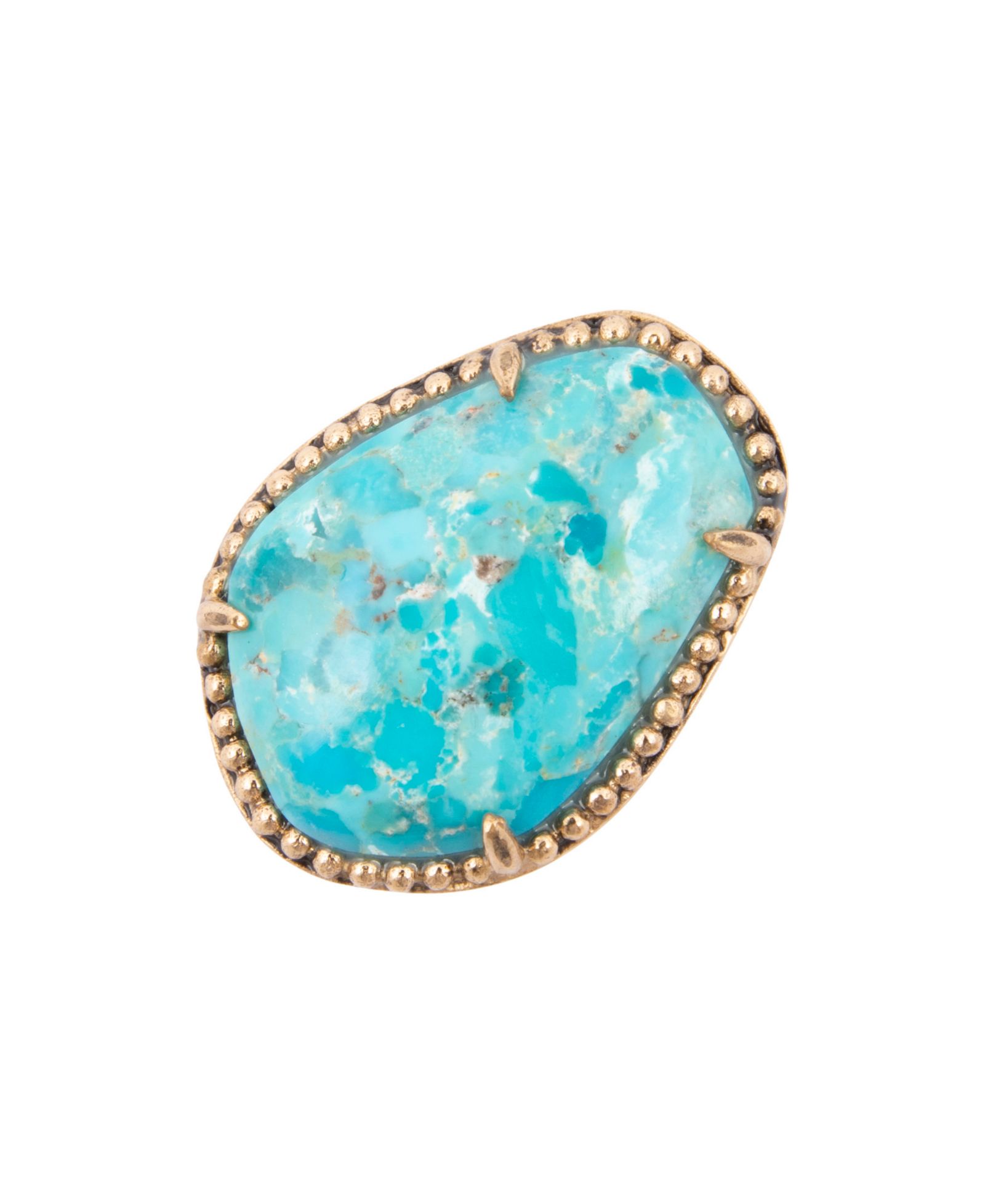 Кольцо Barse Blue Turquoise Golden Statement