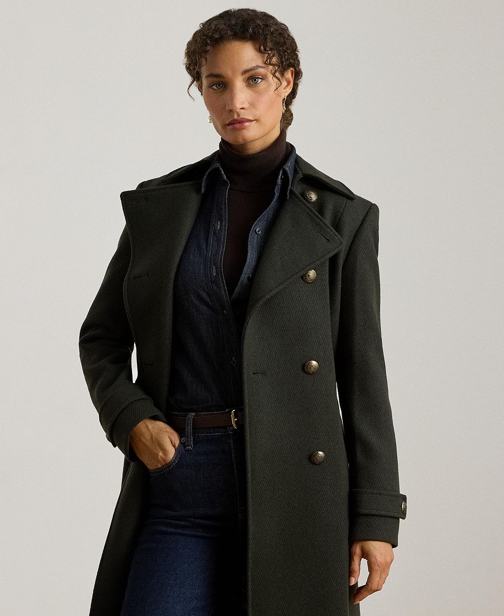 Lauren Ralph Lauren Женское пальто с воротником