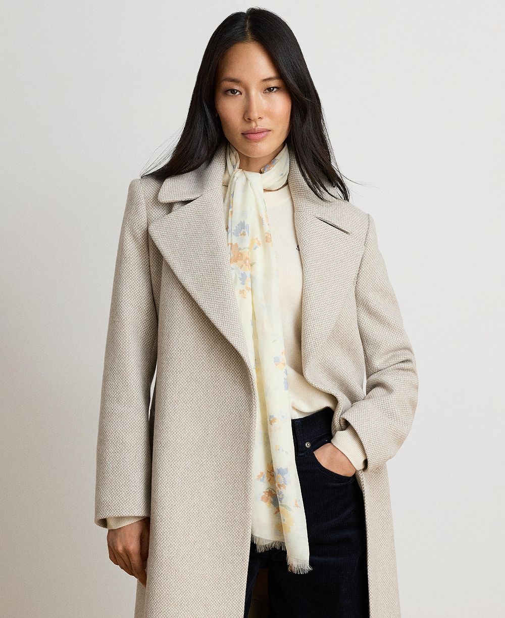 Lauren Ralph Lauren Women's Long Belted Wrap Coat