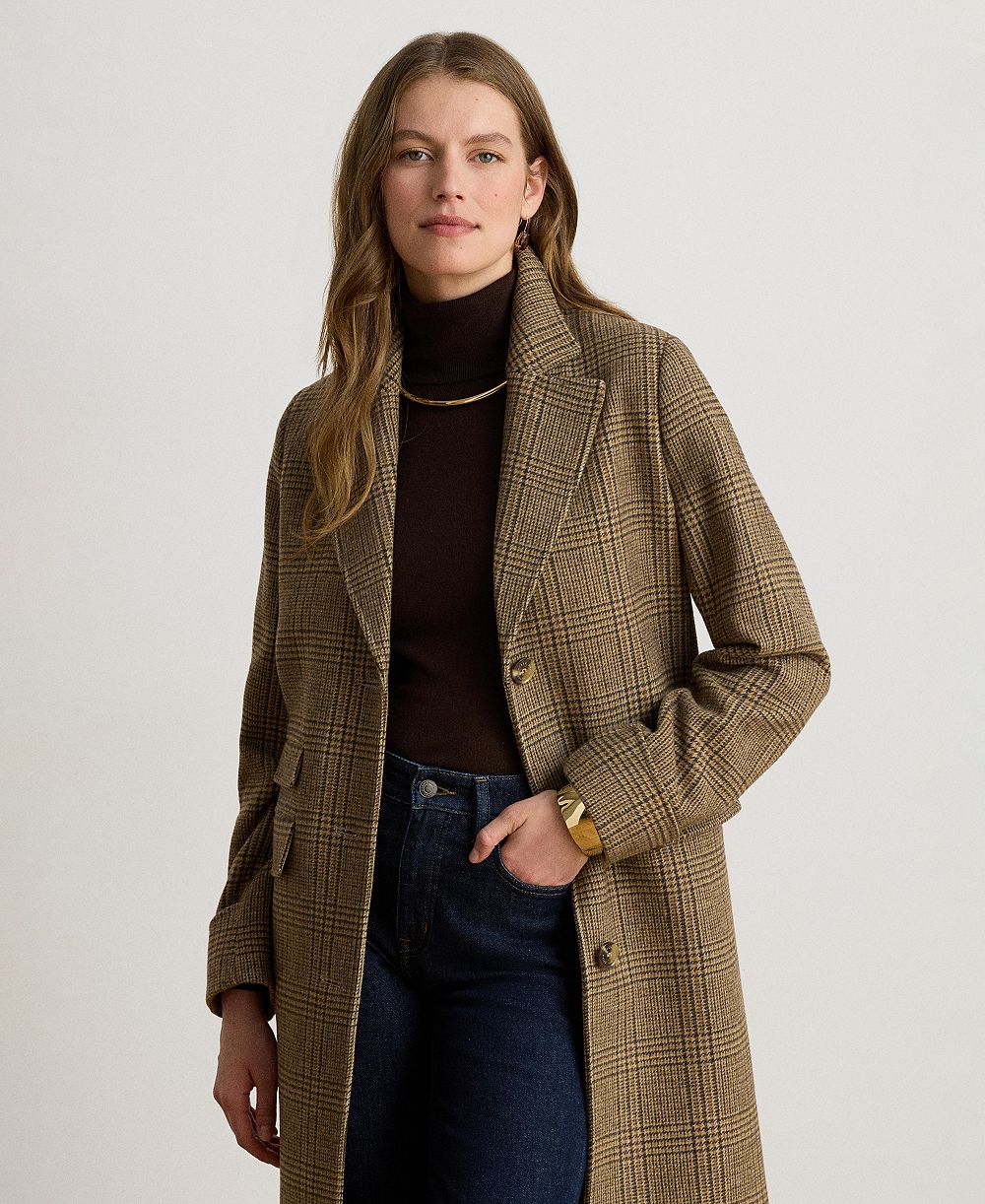 Lauren Ralph Lauren Women's Collared Wool Walker Coat