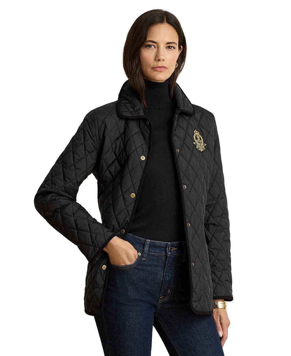 Lauren Ralph Lauren Women's Crested Quilted Jacket