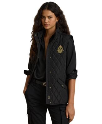 Женский стеганый ромбовидным узором жилет Lauren Ralph Lauren с подкладкой
