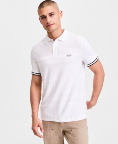 GUESS Men's Jacquard Detailed Polo Shirt