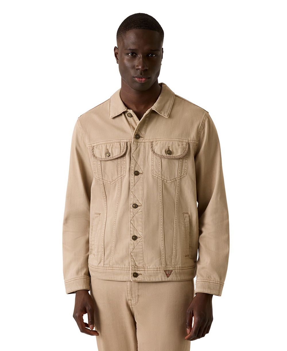 Куртка GUESS Men's Denim-Inspired с передними карманами на клапанах