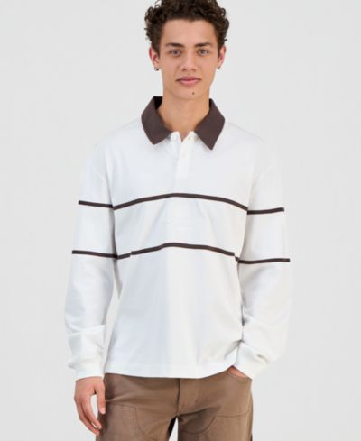 GUESS Men's Herald Long-Sleeve Polo Shirt