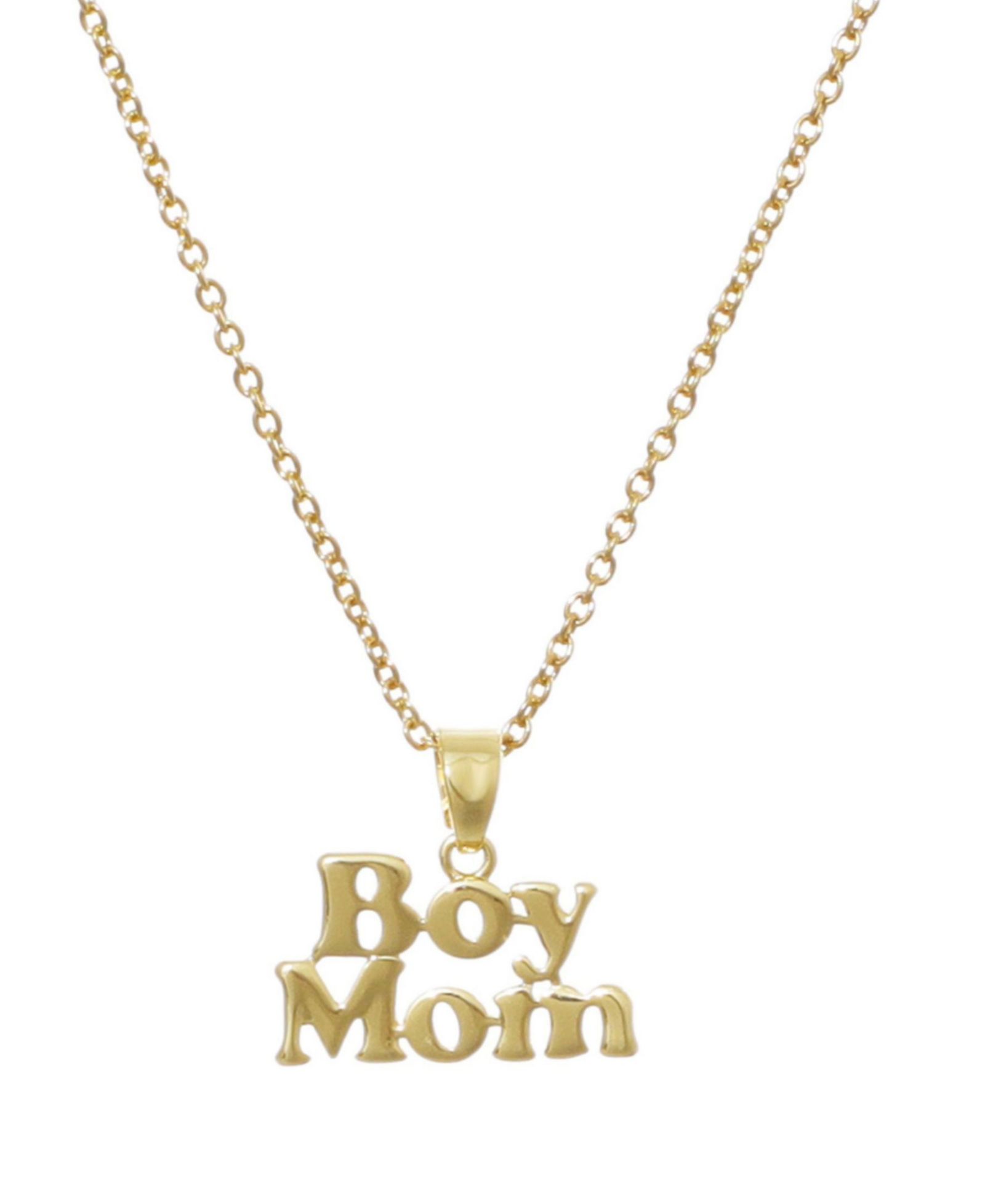 Подвеска ADORNIA Gold Boy Mom 14k Gold-Plated