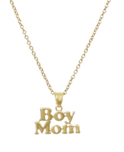 Подвеска ADORNIA Gold Boy Mom 14k Gold-Plated
