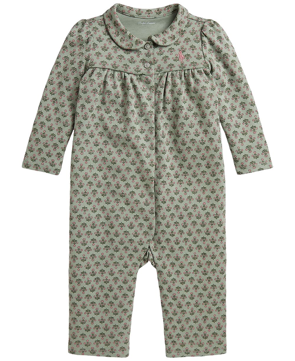 Детский комбинезон Polo Ralph Lauren Floral Interlock, для девочек