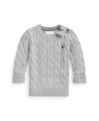 Polo Ralph Lauren Baby Boys' Cable-Knit Cotton Sweater