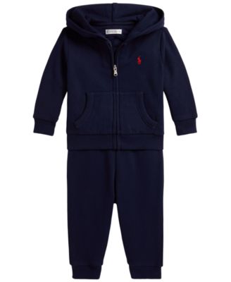 Polo Ralph Lauren Baby Boys' Full-Zip Hoodie and Pants, 2-Piece Set