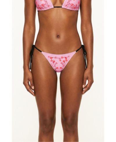 Jessie Zhao New York Женские плавки с завязками Wild Rose Reversible Tie Side